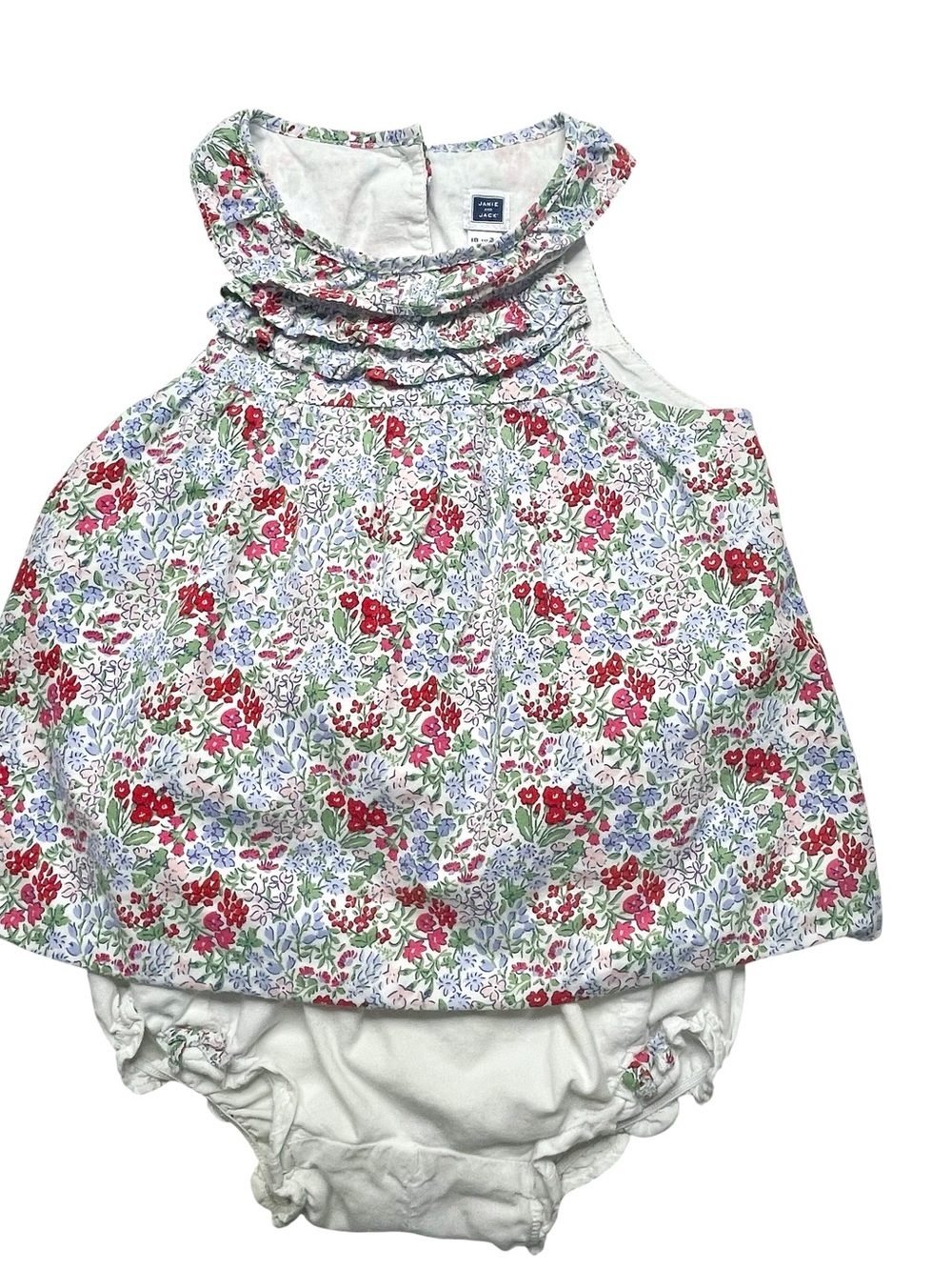 Janie and Jack peek a boo dress with bloomers open back